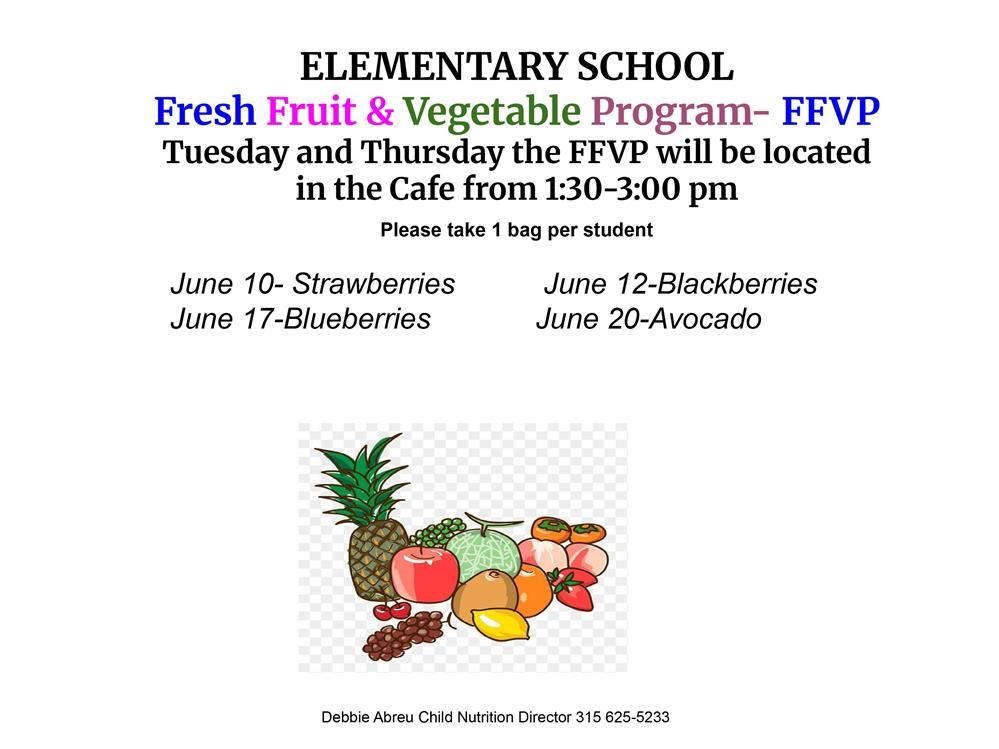 Fresh Fruit and Vegetable Program Graphic